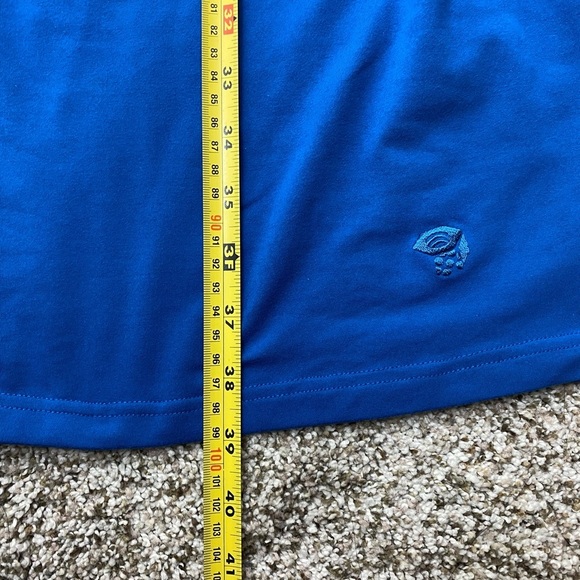 Mountain Hardwear Blue Outdoor knee Length 3/4 Sleeve Stretchy Dress sz Small - Picture 6 of 11